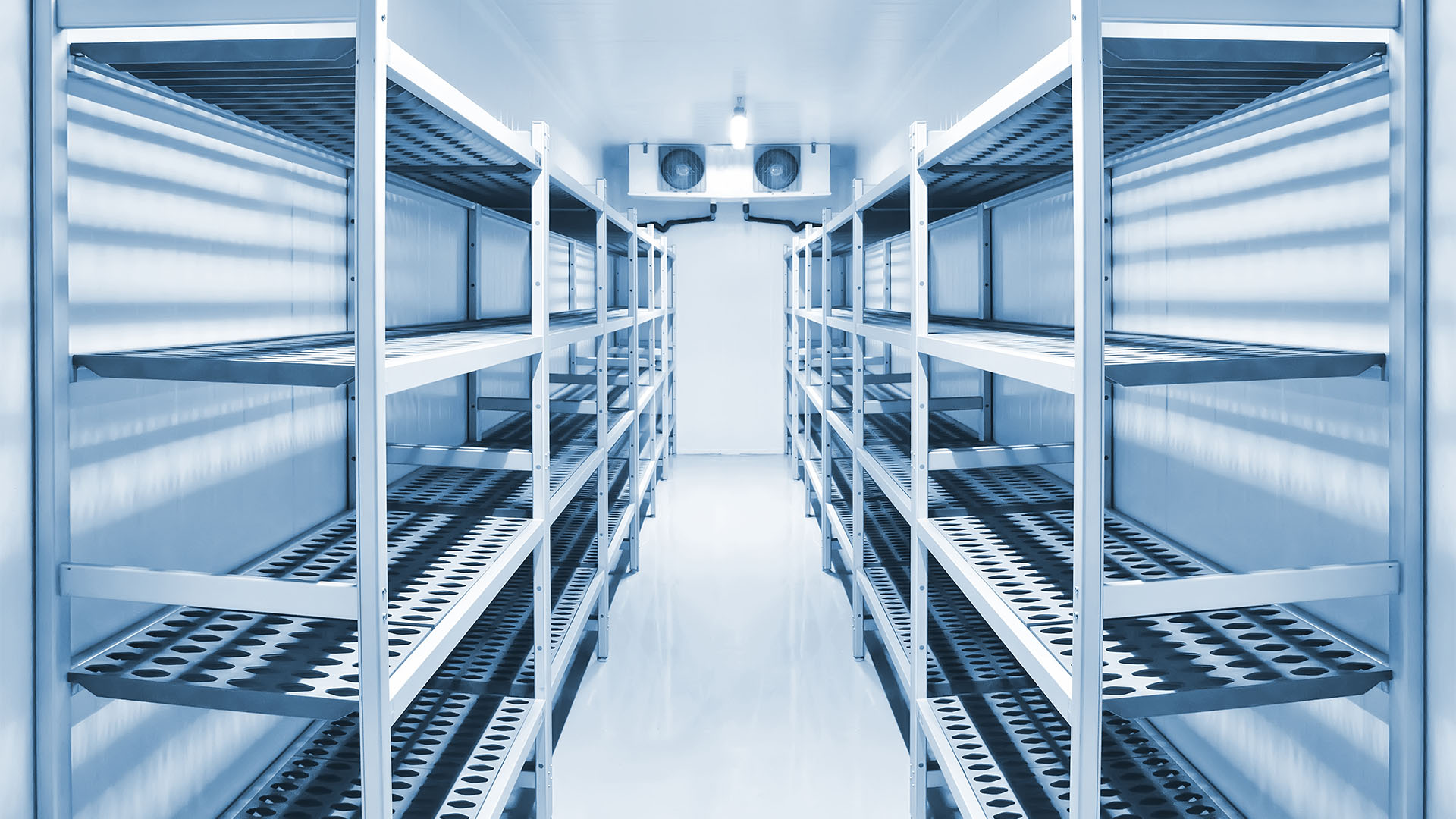 Shelving rack for cold room and freezer room